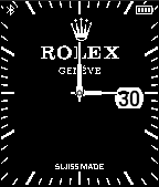 Rolex Watchface with Date (no invert)