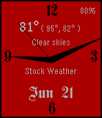 Analog 2 Stock Weather