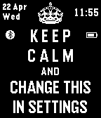 Keep Calm Template Watchface
