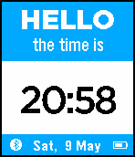 Hello the time is Watchface