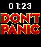 DON'T PANIC (for Pebble Time)