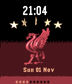 Liverpool FC Animated with Time, Date & Battery