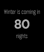 Game of Thrones Countdown for Pebble