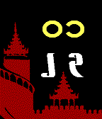 Myanmar Tower with Myanmar Font Watch