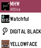Minimal heart watchface